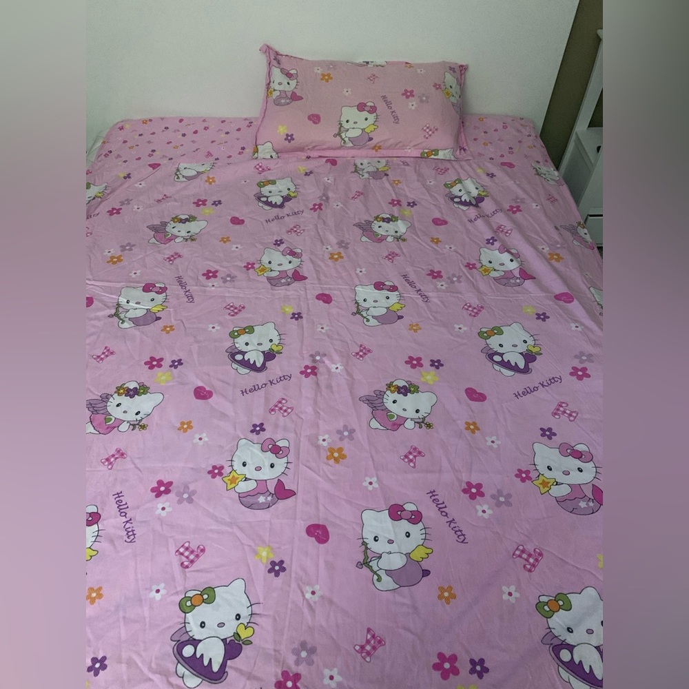 Hello Kitty Mermaid Comforter cover & Pillow Case Bundle
